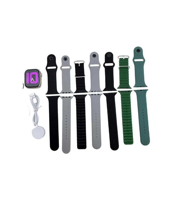 TLTM M42 7 in 1 Ultra  Smart Watch (7-in-1 Series) – Stylish Tech with 7 Straps.