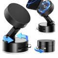 Magnetic Car Phone Holder with Industrial Vacuum Suction - Universal 360°