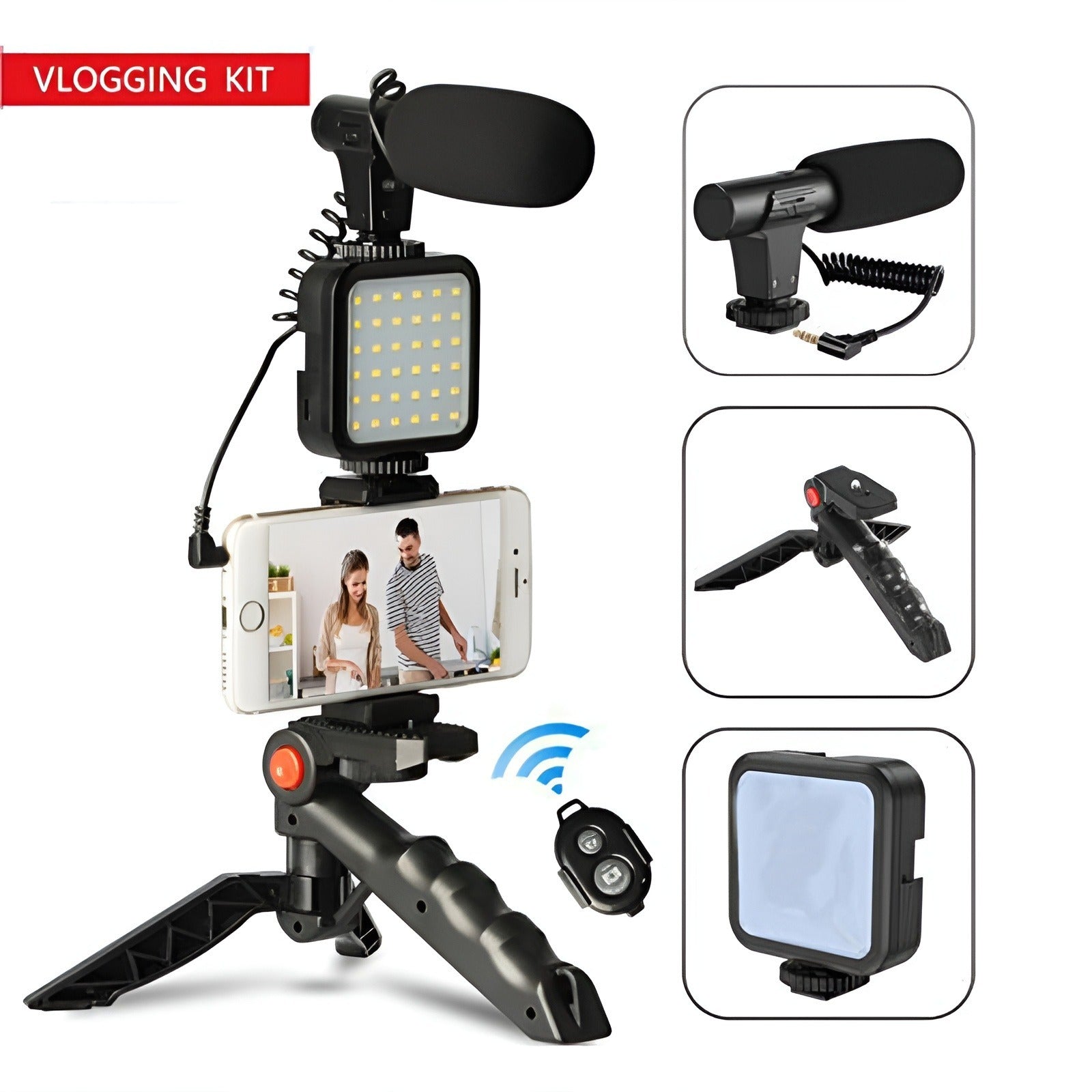 AY-49 Video-Making Kit Vlogging Tripod