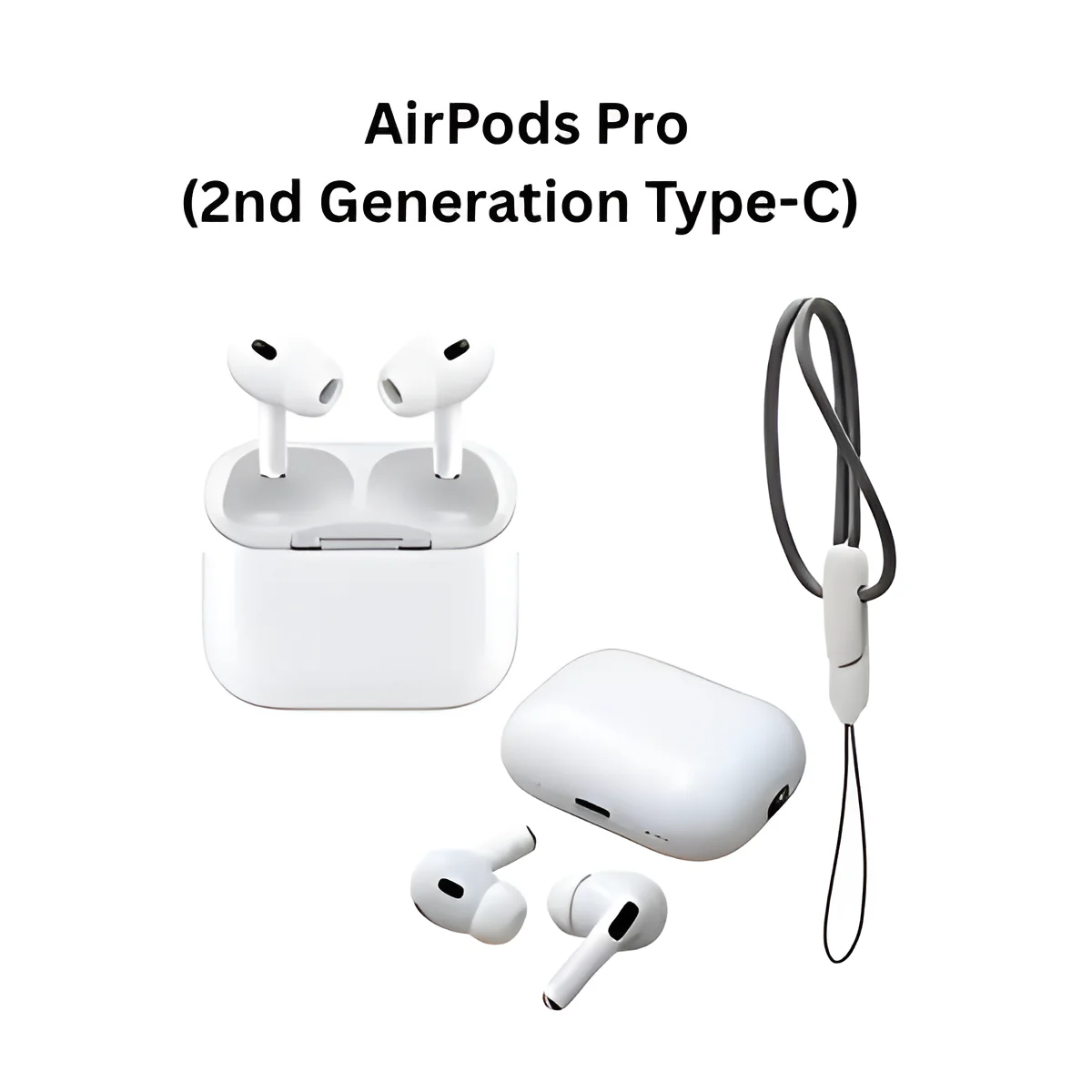 AirPods Pro 2 (Type‑C Gen 2) – Premium Sound & Fast Charging with Lanyard