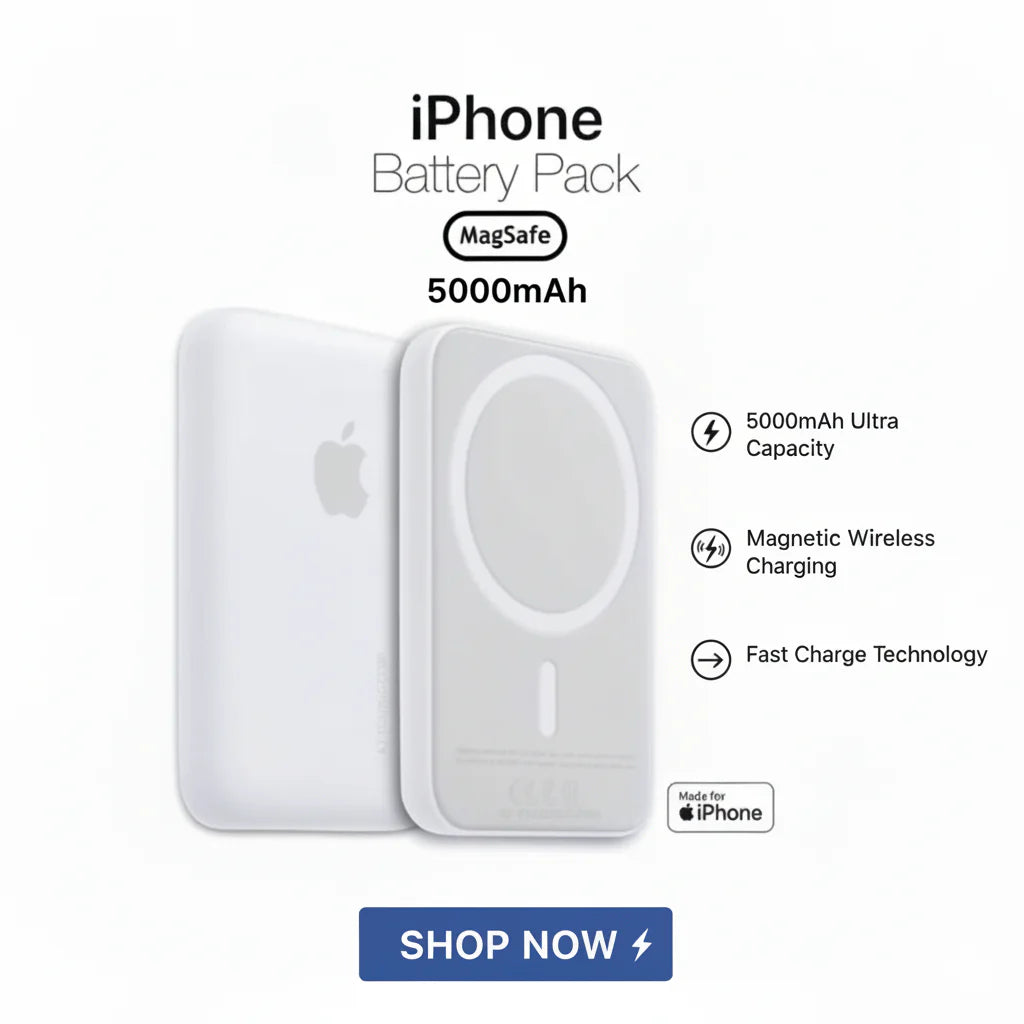 🔋 Apple MagSafe Power Bank 5000/10000mAh – All Phone Support